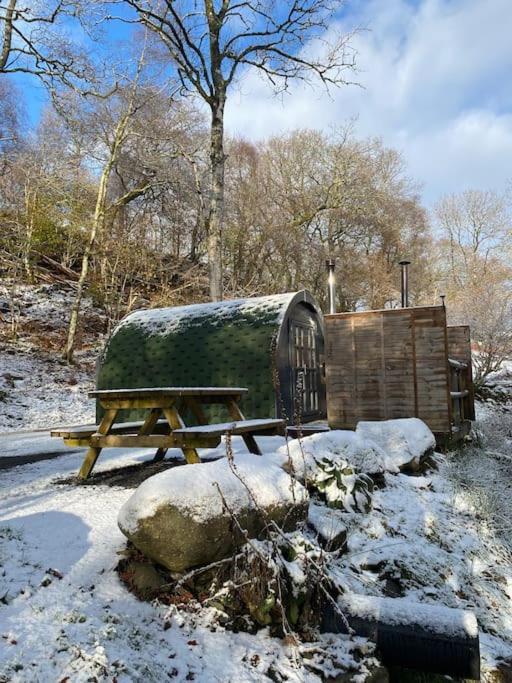 Pine Cosy Winter Cabin - Hot Tub & Log Burner Leilighet Barmouth Eksteriør bilde